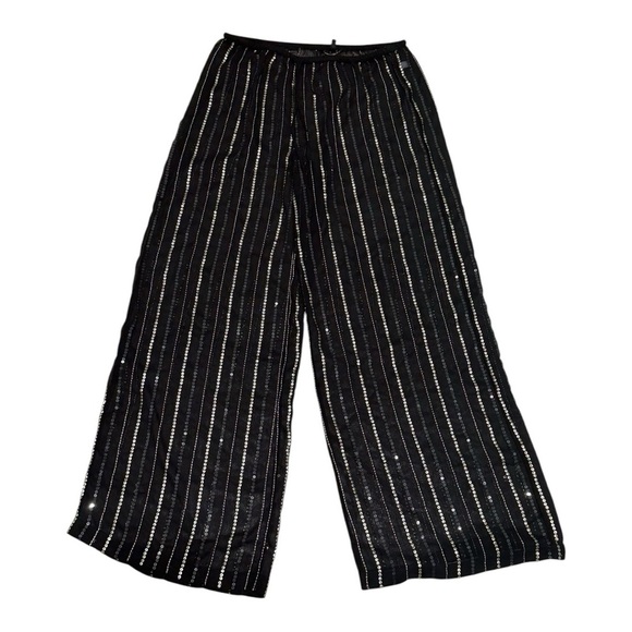 Victoria Secret Sheer Beach Sequin Palazzo Pants Size S - Picture 1 of 12